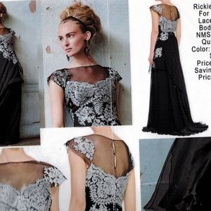 Gown, black formal, worn once.